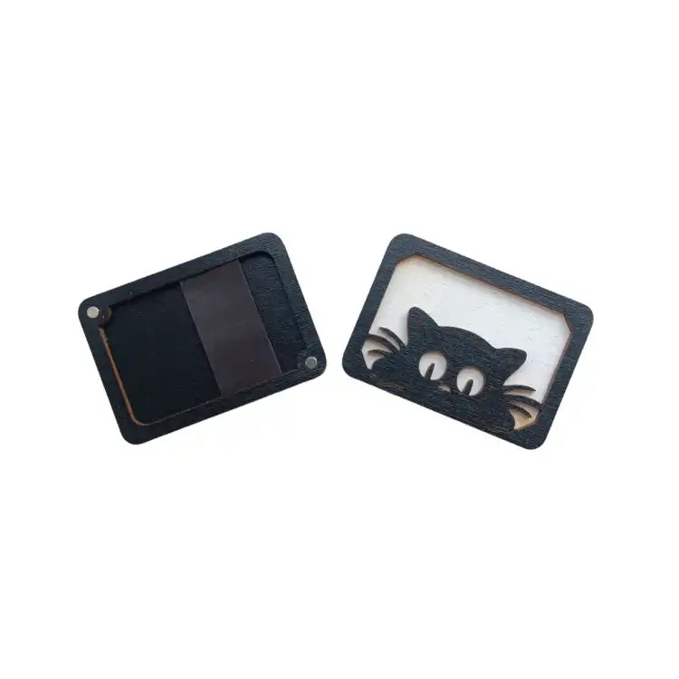 WOODEN NEEDLE CASE "CAT" KF056/28