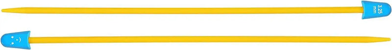 Milward Children's Plastic Single Point Knitting Needles, 18cm / 4mm Straight Knitting Needles - HobbyJobby