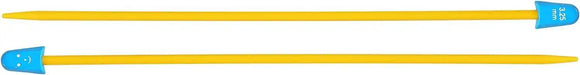 Milward Children's Plastic Single Point Knitting Needles, 18cm / 4mm Straight Knitting Needles - HobbyJobby