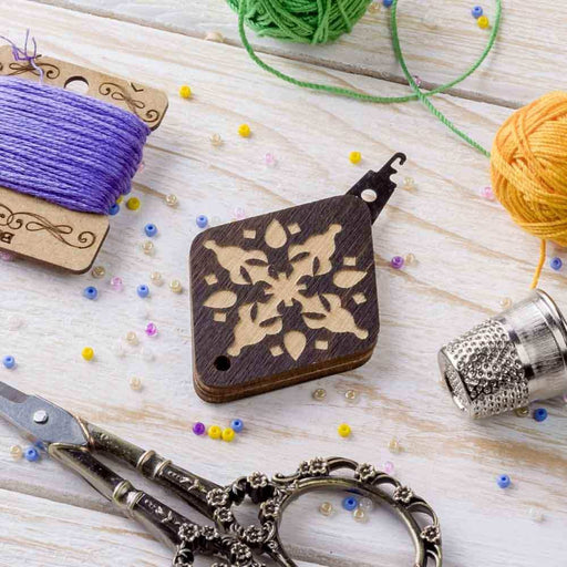 Needle Threader - Wooden Needle Threader Wonderland Crafts Needle Threaders - HobbyJobby