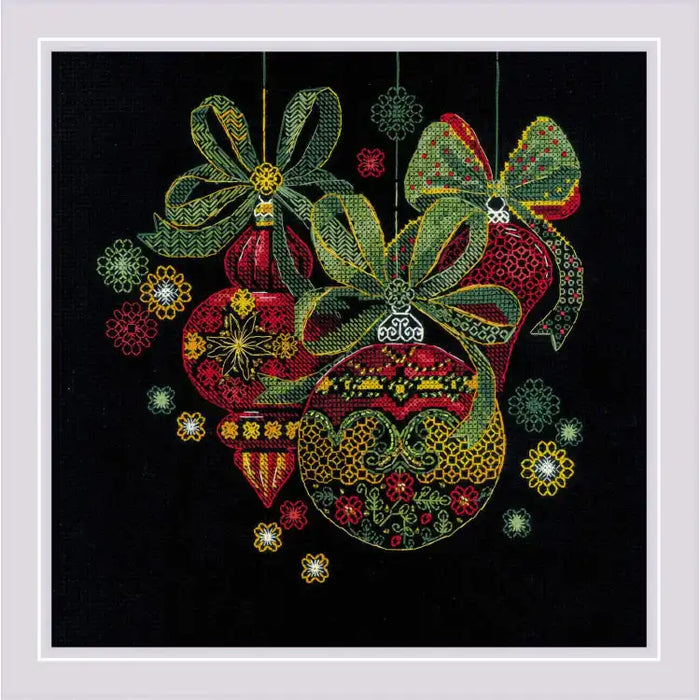 Cross Stitch Kit Riolis - HOLIDAY ORNAMENTS 25X25 SR2226