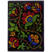 Passport Cover Needlecraft Kit - Cross Stitch Kits on Leather Wonderland Crafts Passport Cover Kits - HobbyJobby