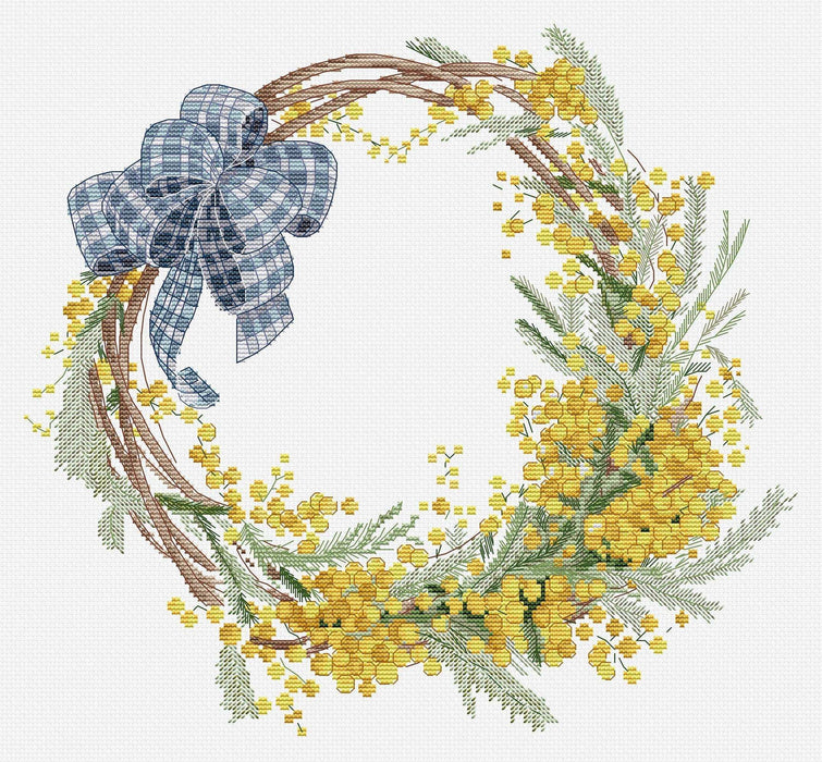 Pattern Mimosa Wreath, HJ007 HobbyJobby_Pattern - HobbyJobby