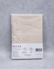 Luca-S Natural Pure Linen Wrinkled Fabric Light Beige Color Luca-S Linen Fabrics - HobbyJobby