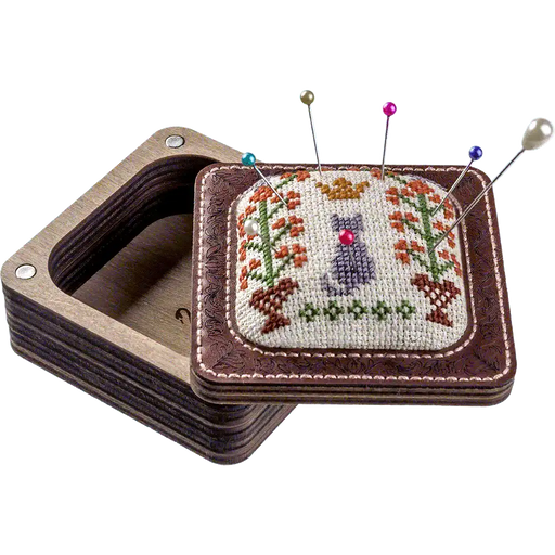 Pin Cushion Kit - Needlecraft Storage Box - Needle Storage Pin Wonderland Crafts Pin Cushions - HobbyJobby
