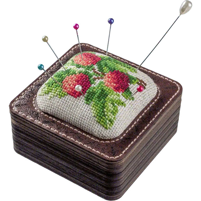 Pin Cushion Kit - Needlecraft Storage Box - Needle Storage Pin Wonderland Crafts Pin Cushions - HobbyJobby