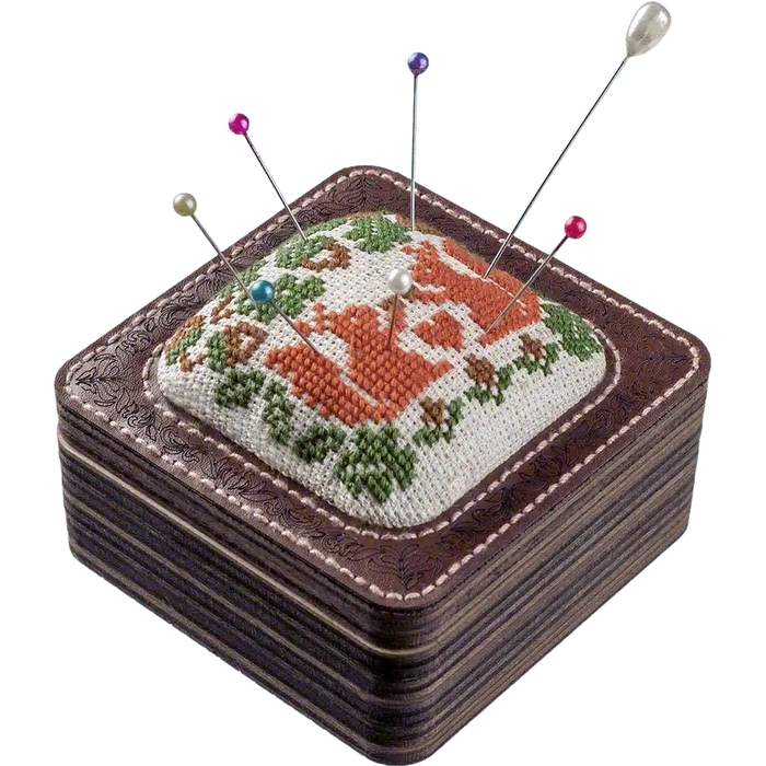 Pin Cushion Kit - Needlecraft Storage Box - Needle Storage Pin Wonderland Crafts Pin Cushions - HobbyJobby