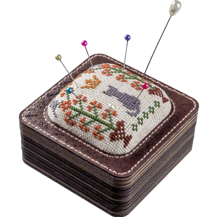 Pin Cushion Kit - Needlecraft Storage Box - Needle Storage Pin Wonderland Crafts Pin Cushions - HobbyJobby