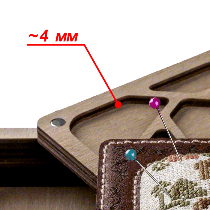 Pin Cushion Kit - Needlecraft Storage Box - Needle Storage Pin Wonderland Crafts Pin Cushions - HobbyJobby