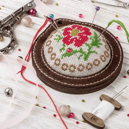 Pin Cushion Needlecraft Kit - Needle Storage Pin Wonderland Crafts Pin Cushions - HobbyJobby