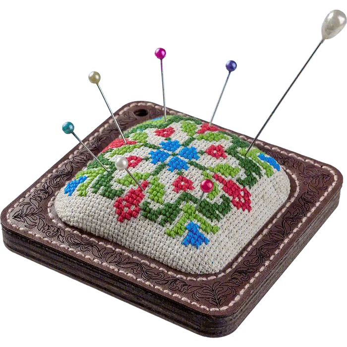 Pin Cushion Needlecraft Kit - Needle Storage Pin Wonderland Crafts Pin Cushions - HobbyJobby