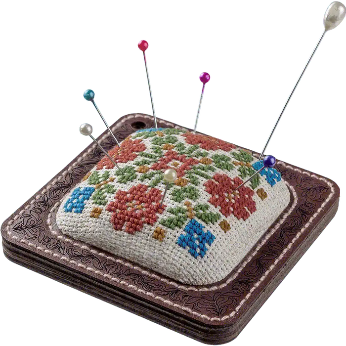 Pin Cushion Needlecraft Kit - Needle Storage Pin Wonderland Crafts Pin Cushions - HobbyJobby