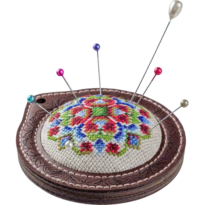 Pin Cushion Needlecraft Kit - Needle Storage Pin Wonderland Crafts Pin Cushions - HobbyJobby