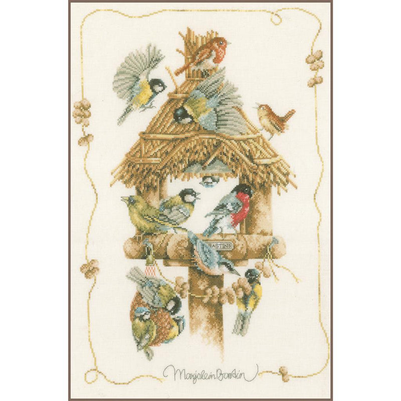 Counted Cross Stitch Kit Lanarte - Birdhouse
