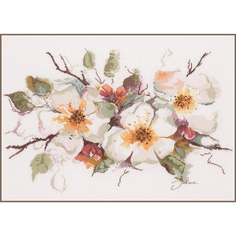 Counted Cross Stitch Kit Lanarte - Apple Blossom