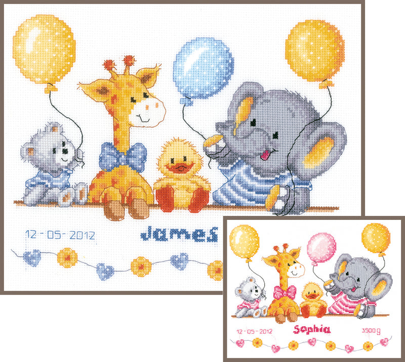 Counted Cross Stitch Kit Vervaco - Baby shower II