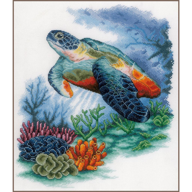Counted Cross Stitch Kit Lanarte - Treasures Undersea