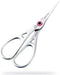 PreMax Embroidery Scissors Straight Matt Chrome With Ring Lock System PreMax Scissors - HobbyJobby