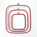 Red Square Embroidery Hoop - Nurge Flexible Cross Stitch Hoop Hoops - HobbyJobby