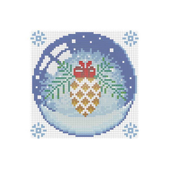 Diamond Painting Kit - CHRISTMAS CONE 15_15 CM AZ-1256