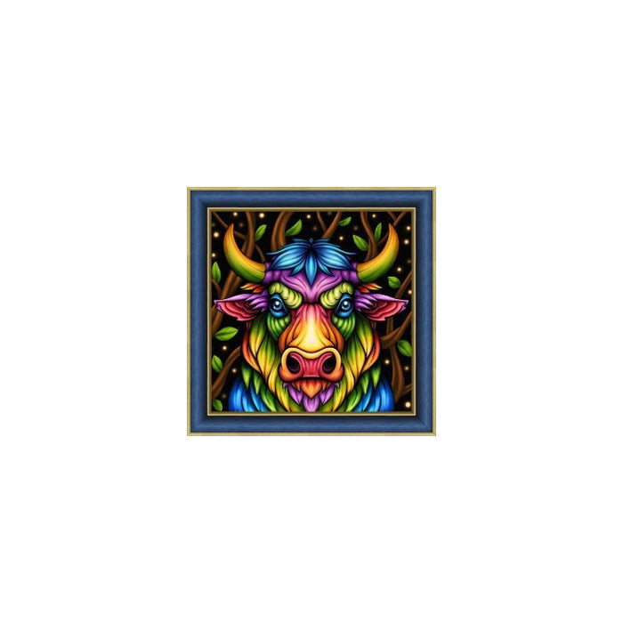 Diamond Painting Kit - RAINBOW BULL 25X25 CM AZ-1885