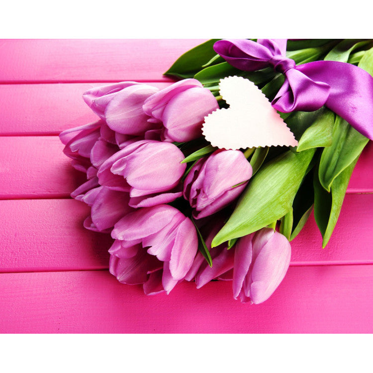 Diamond Painting Kit - TULIPS AND LOVE 48*38 CM WD022