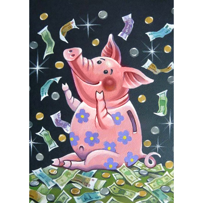 Diamond Painting Kit - FOR WEALTH 27*38 CM WD2285