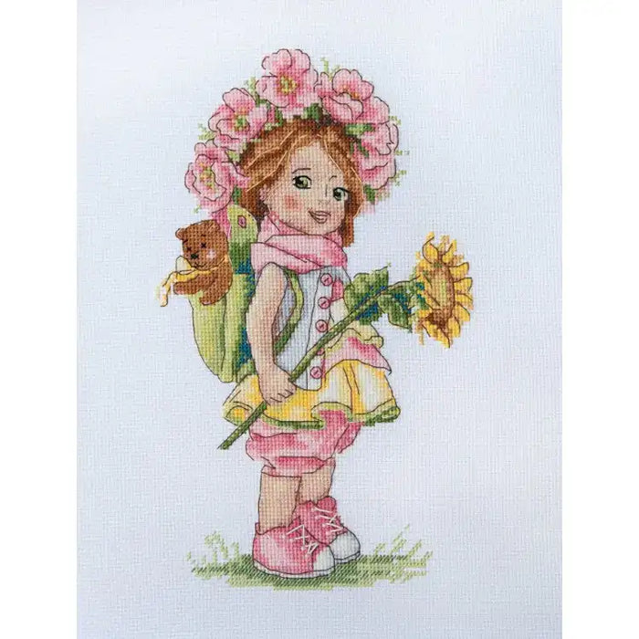 Cross Stitch Kit Merejka - SUMMER GIRL SK110