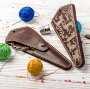 Scissor Case Needlecraft Kit - Leather Scissor Case Wonderland Crafts Scissor Cases - HobbyJobby