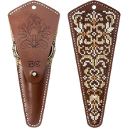 Scissor Case Needlecraft Kit - Leather Scissor Case Wonderland Crafts Scissor Cases - HobbyJobby