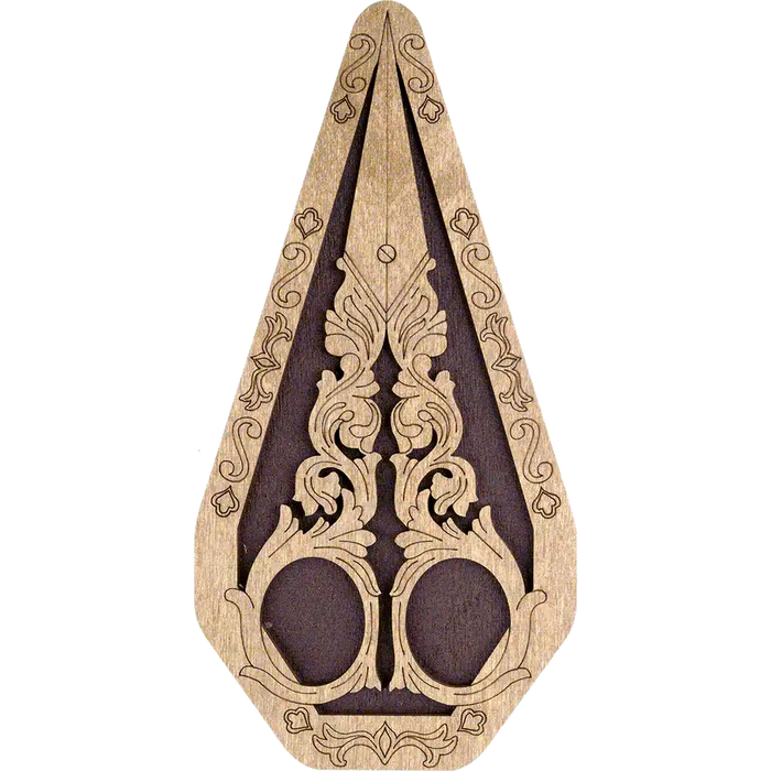 Scissor Case - Wooden Scissor Case, Storage Box for Scissors Wonderland Crafts Scissor Cases - HobbyJobby