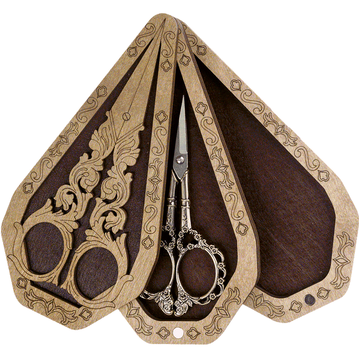 Scissor Case - Wooden Scissor Case, Storage Box for Scissors Wonderland Crafts Scissor Cases - HobbyJobby