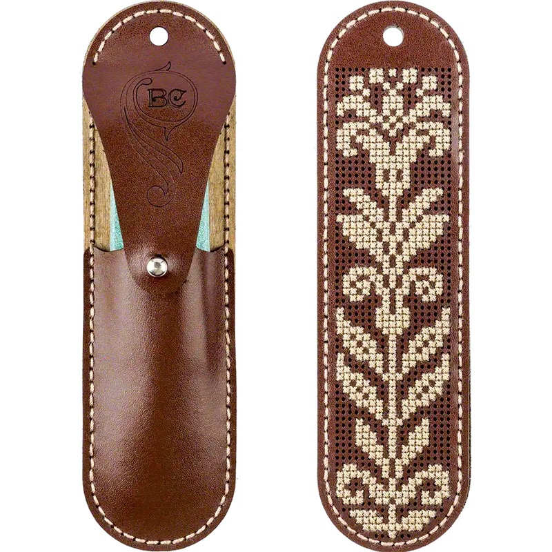 Scissor Leather Case Kit - Needlecraft Scissor Case, Scissor Holder Wonderland Crafts Scissor Cases - HobbyJobby