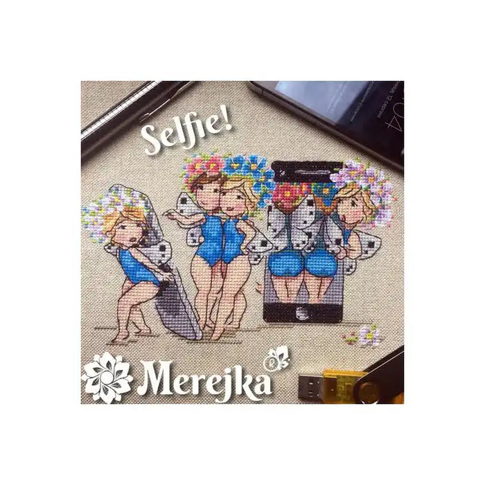 Cross Stitch Kit Merejka - SELFIE SK76