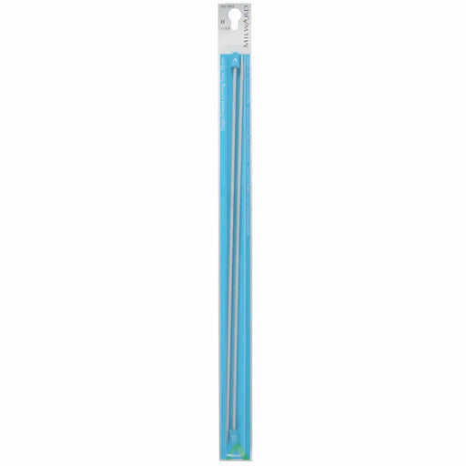 Single-Ended Knitting Pins - Aluminium - Milward Straight Knitting Needles - HobbyJobby