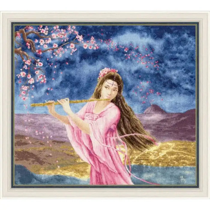 CROSS STITCH KIT - GIRL WITH A FLUTE S/MG023