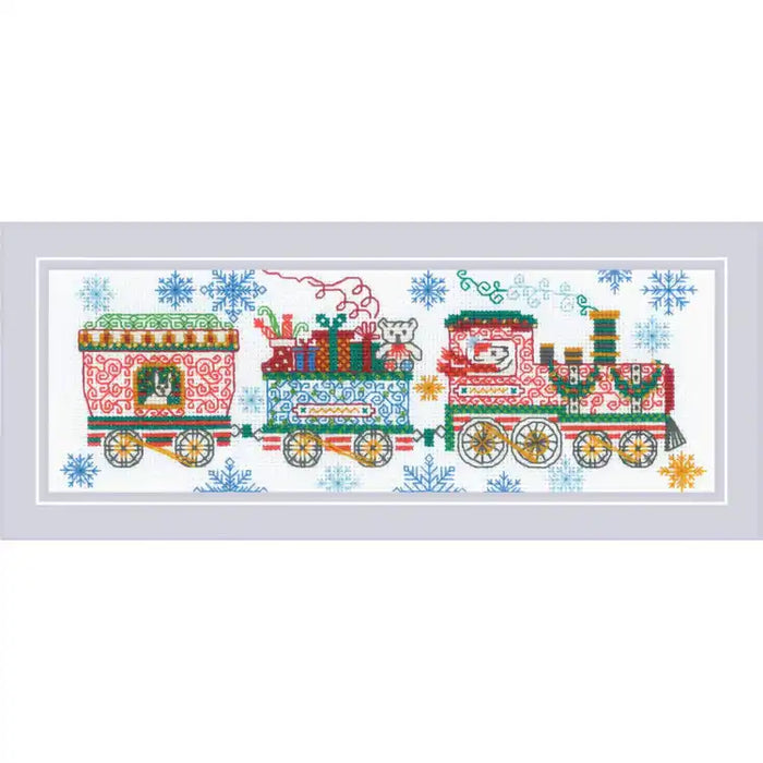 Cross Stitch Kit Riolis - "HOLIDAY TRAIN" 30X10 SR2156