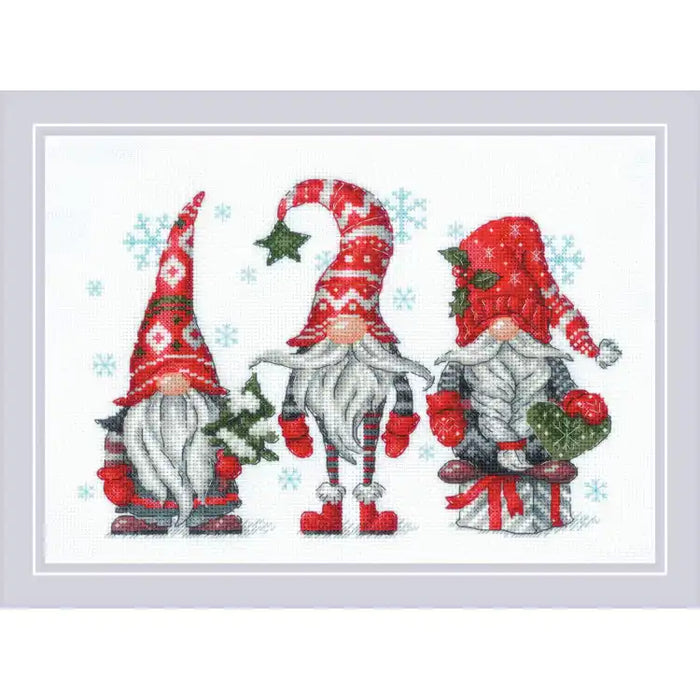 Cross Stitch Kit Riolis - "GNOMES" 30X21 SR2171