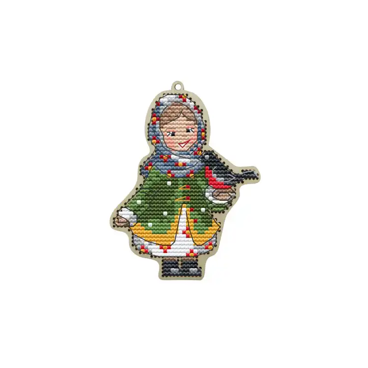 GIRL WITH BULLFINCH KF022/72