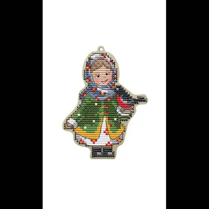 GIRL WITH BULLFINCH KF022/72