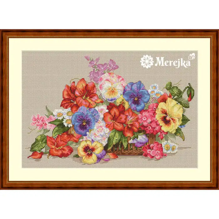 Cross Stitch Kit Merejka - GARDEN FLOWERS SK13