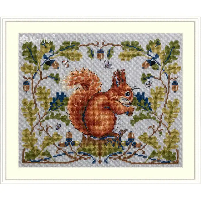 Cross Stitch Kit Merejka - SQUIRREL SK146A