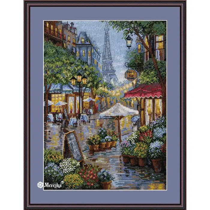 Cross Stitch Kit Merejka - RAINY PARIS SK162