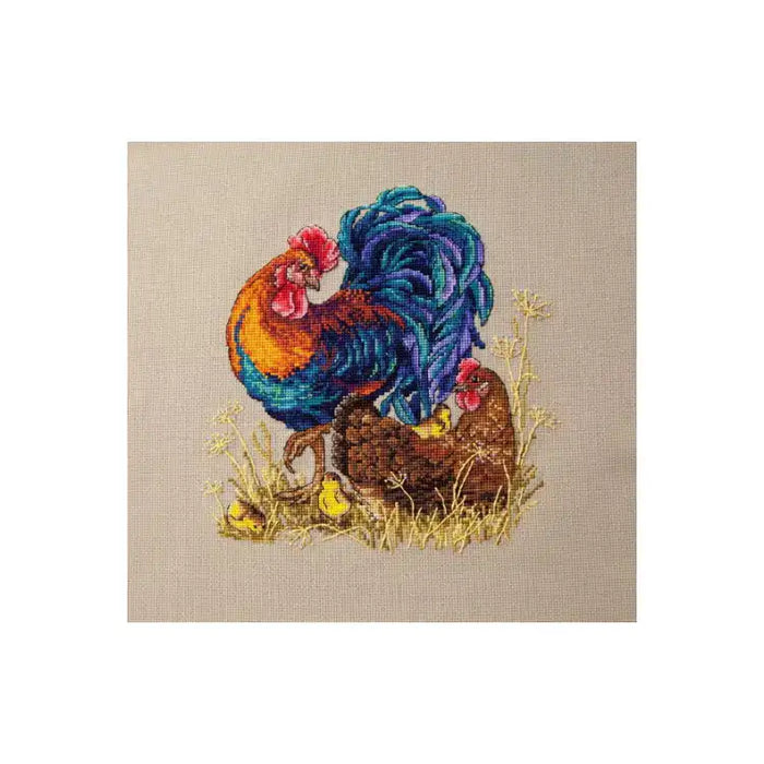 Cross Stitch Kit Merejka - ROOSTER & HEN SK61