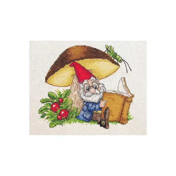 Cross Stitch Kit Merejka - UNDER THE MUSHROOM SK62