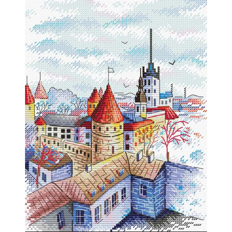Kit de point de croix MP Studia - Tours de Tallinn, SM-524