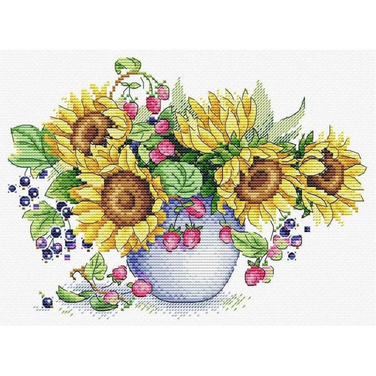 Kit de point de croix MP Studia - Bouquet ensoleillé, SM-611