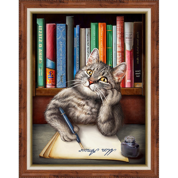 Diamond Painting Kit - SMART CAT 30X40 CM AZ-1727