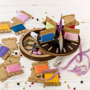 Storage Box for handcraft and 17 bobbins included Wonderland Crafts Organizer Box - HobbyJobby