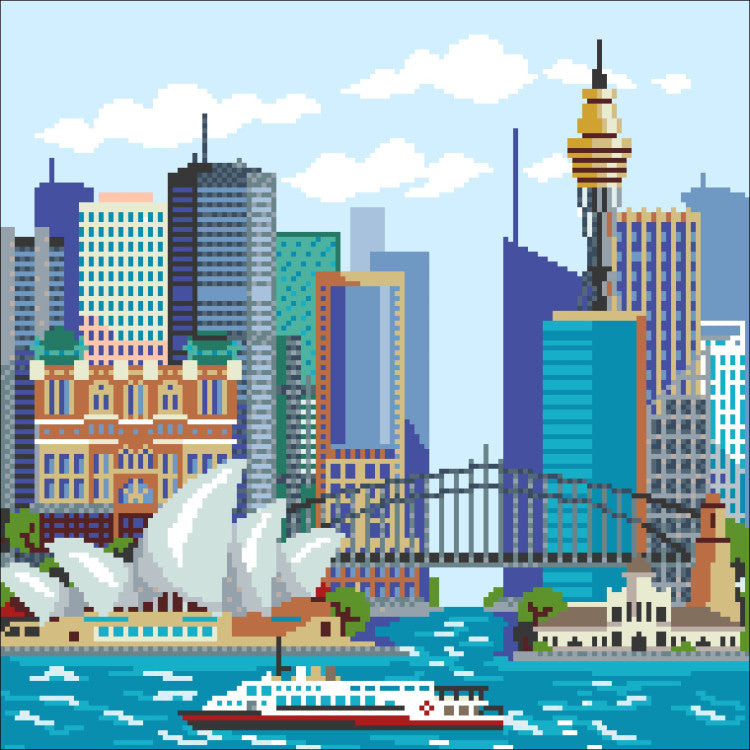 Diamond Painting Kit - SYDNEY 38*38 CM WD2449
